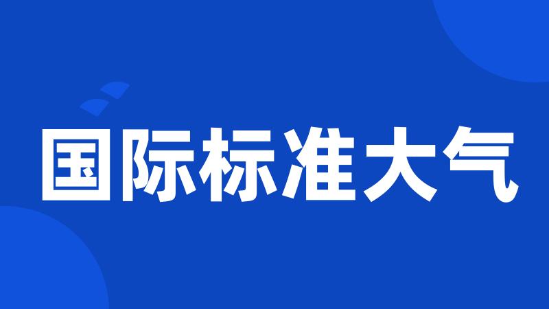 国际标准大气