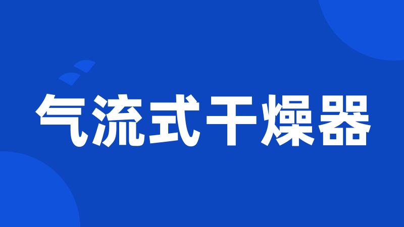 气流式干燥器