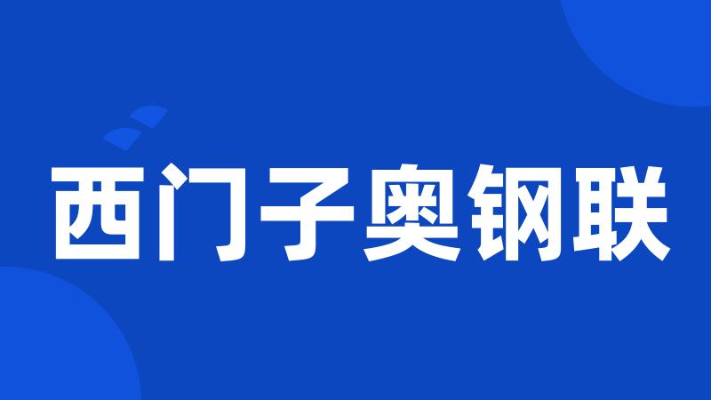 西门子奥钢联