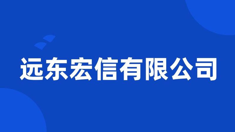 远东宏信有限公司