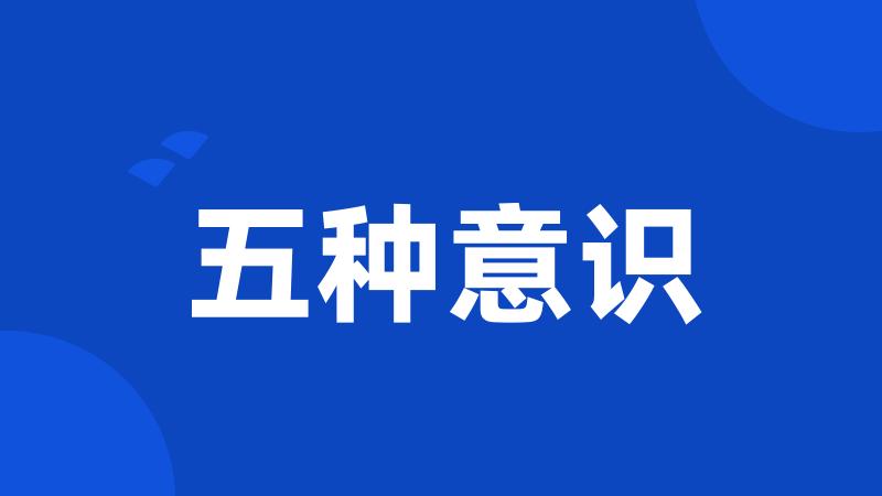 五种意识