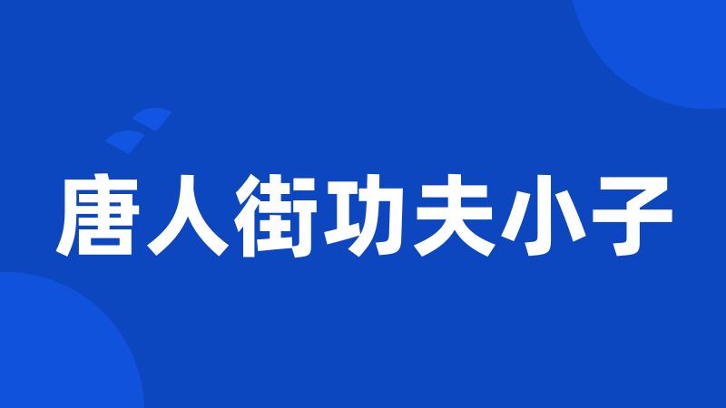 唐人街功夫小子
