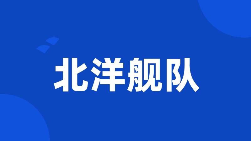 北洋舰队