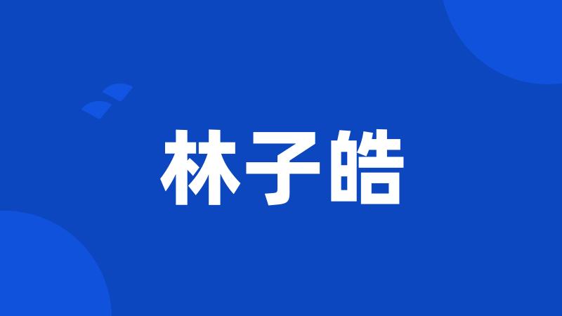 林子皓