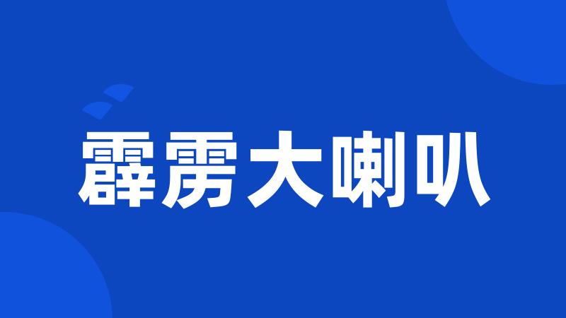 霹雳大喇叭