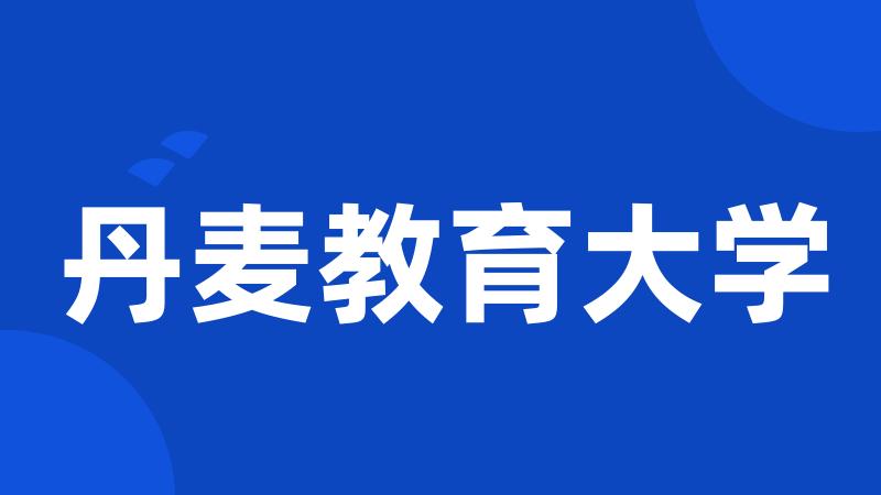 丹麦教育大学