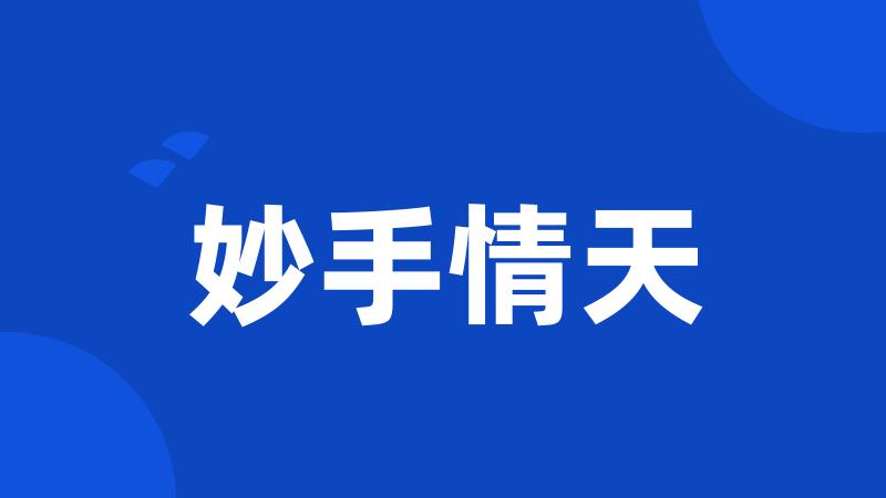 妙手情天