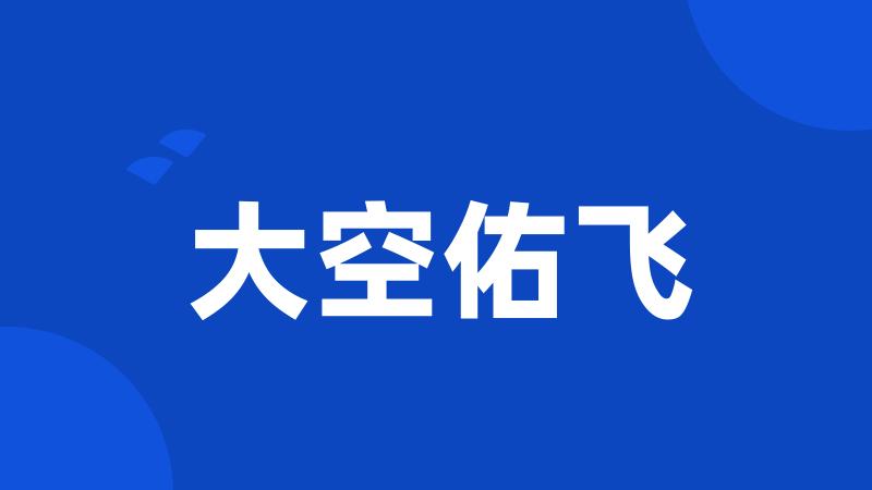 大空佑飞