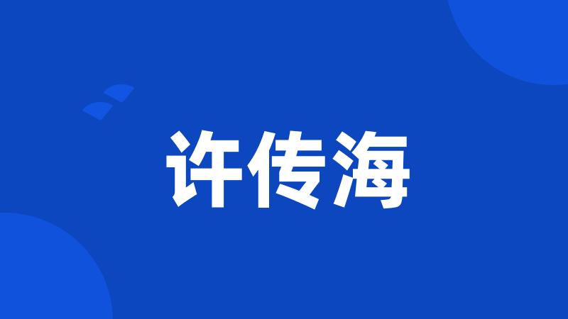 许传海