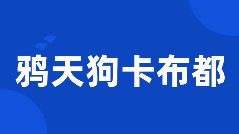 鸦天狗卡布都