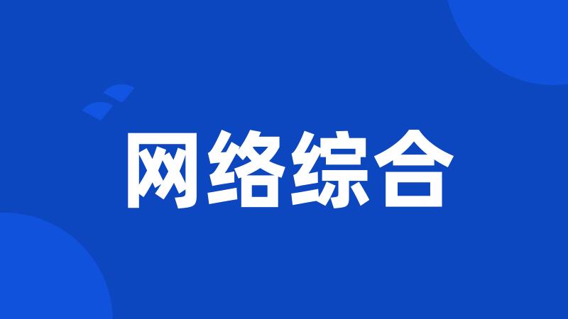 网络综合
