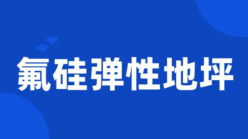 氟硅弹性地坪