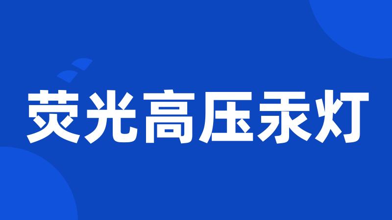荧光高压汞灯