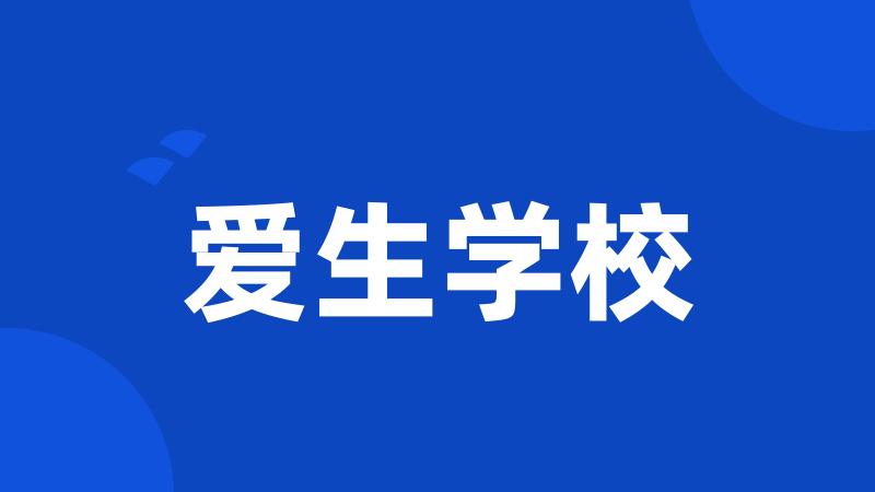 爱生学校