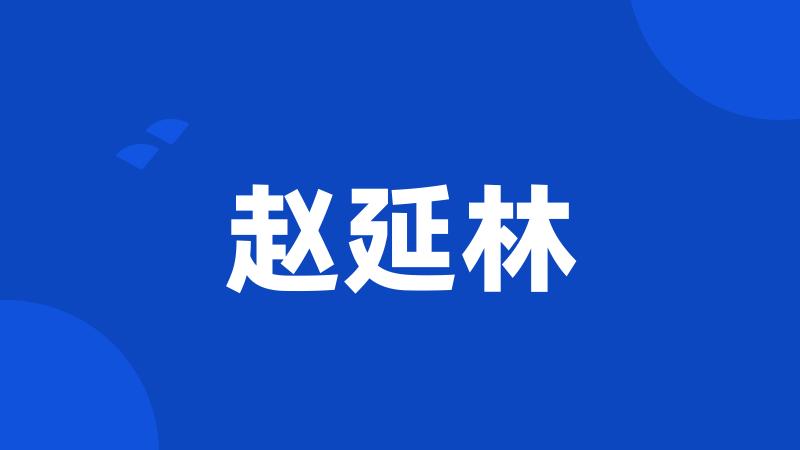 赵延林
