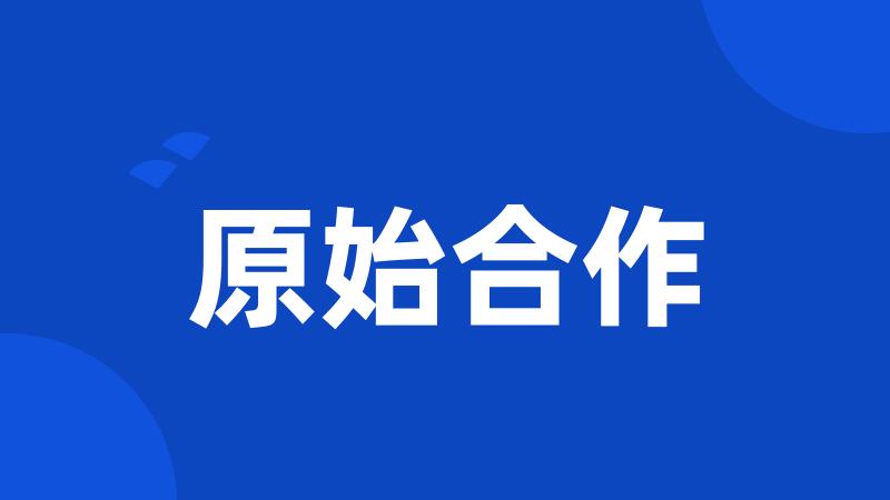 原始合作