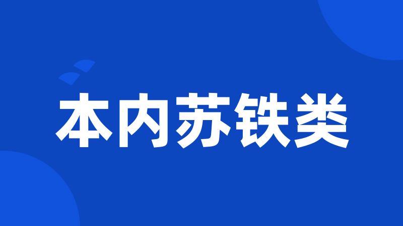 本内苏铁类