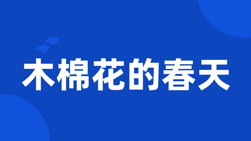 木棉花的春天