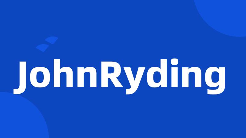 JohnRyding