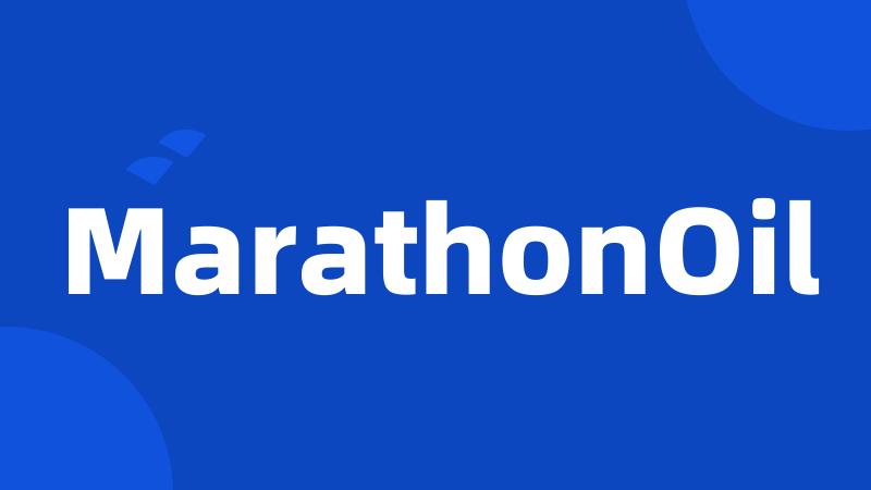 MarathonOil