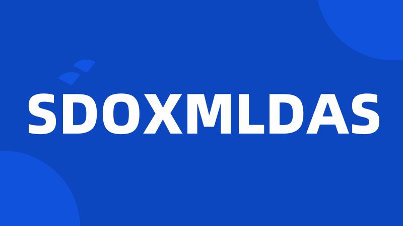SDOXMLDAS