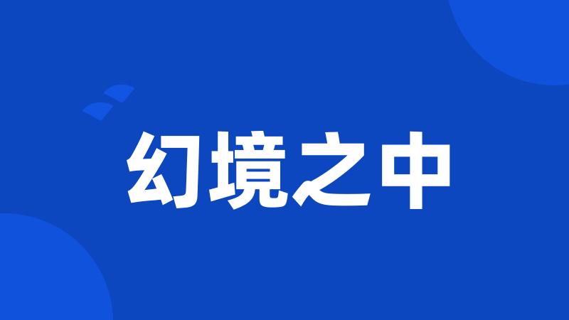 幻境之中