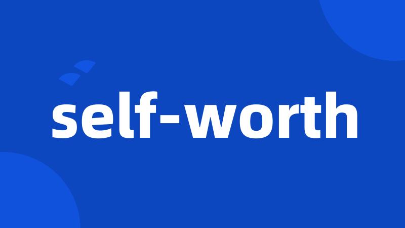 self-worth
