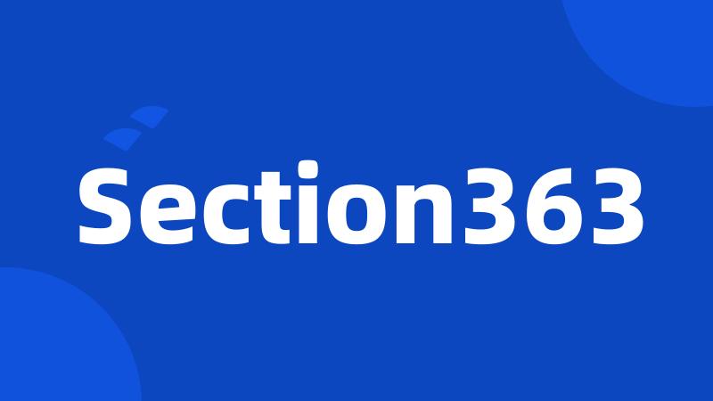 Section363