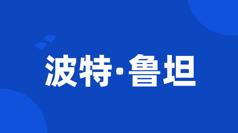 波特·鲁坦