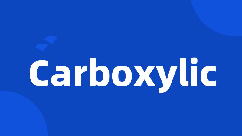 Carboxylic