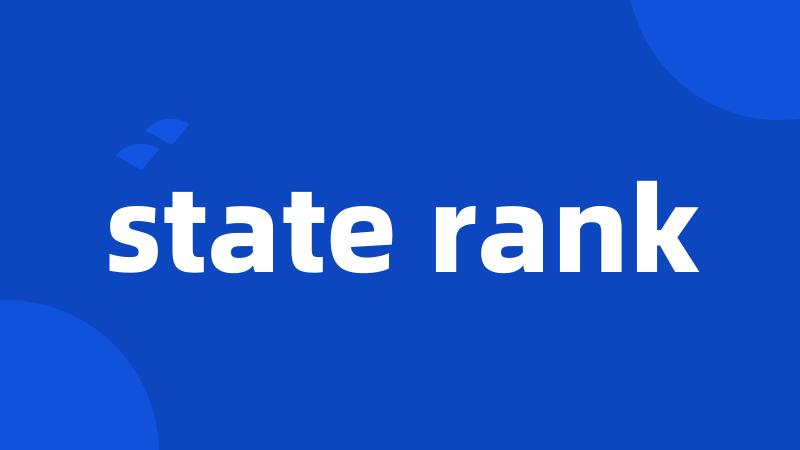 state rank