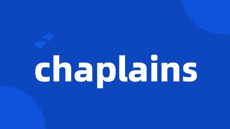 chaplains