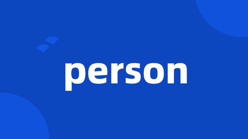 person
