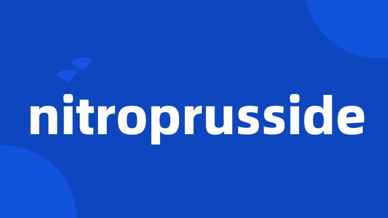 nitroprusside