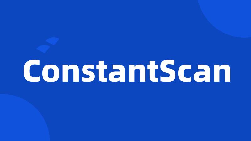 ConstantScan