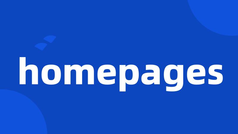 homepages