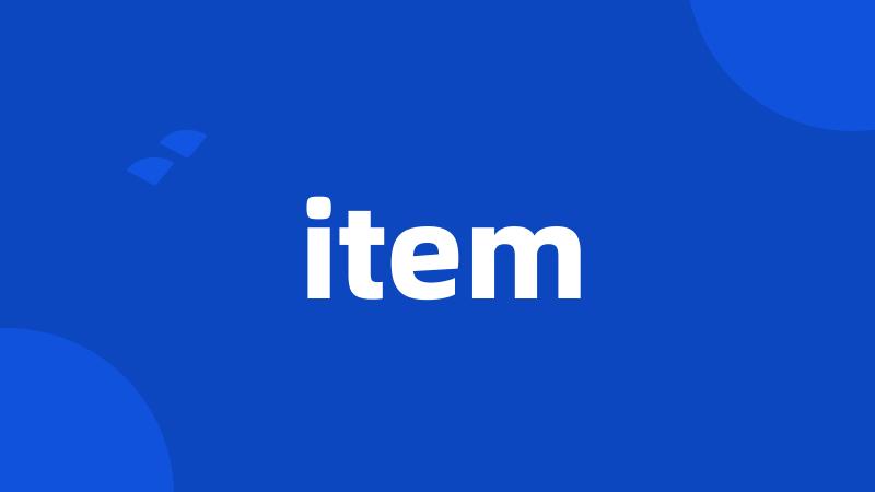 item