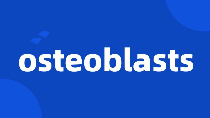 osteoblasts