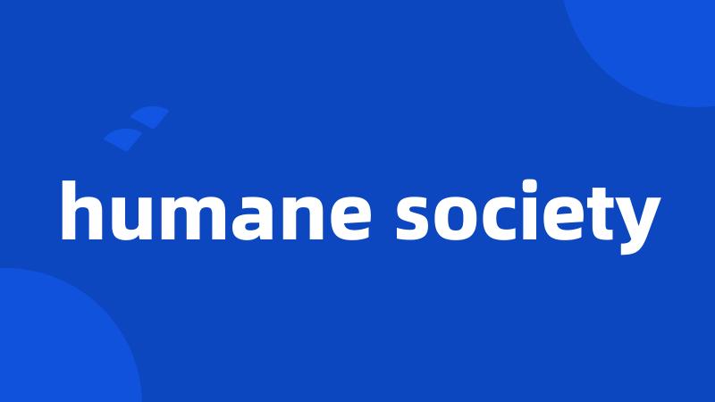 humane society