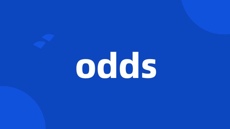 odds