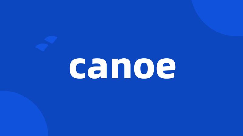 canoe