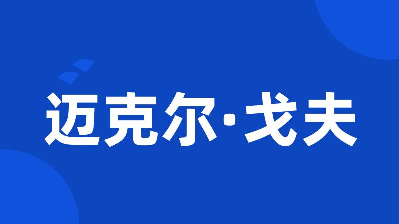 迈克尔·戈夫