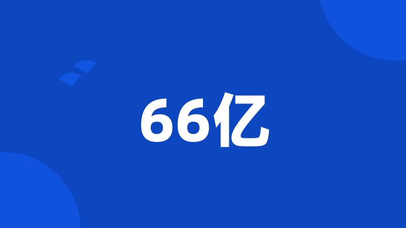 66亿