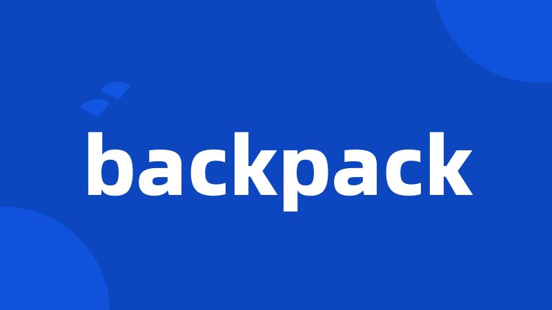 backpack