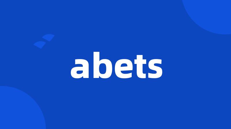 abets
