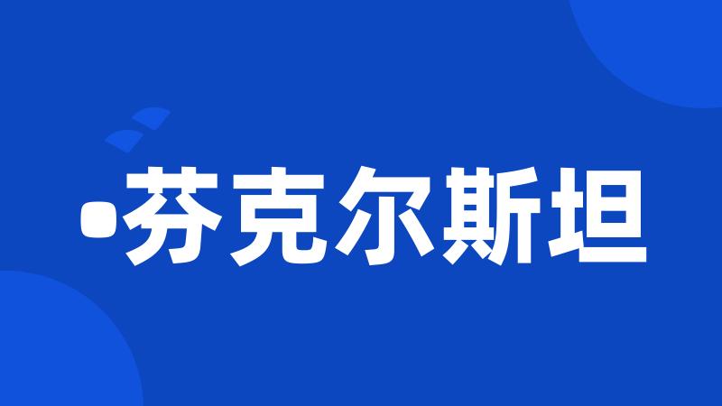 •芬克尔斯坦