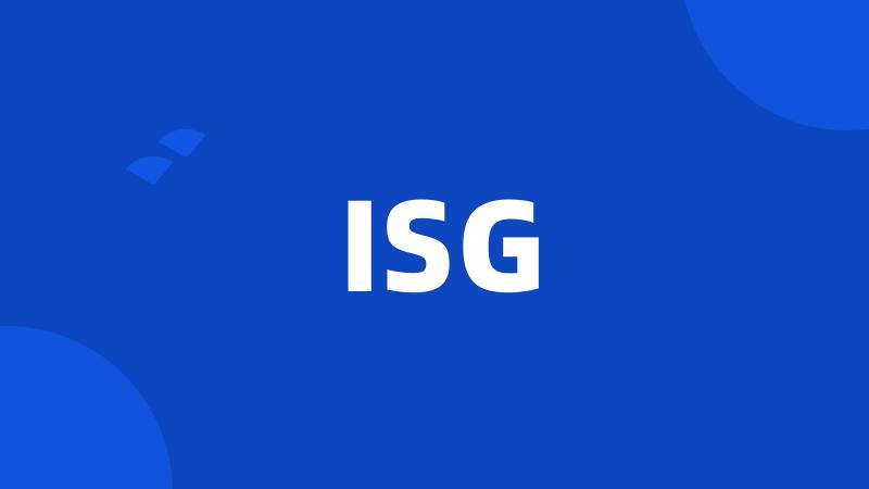 ISG