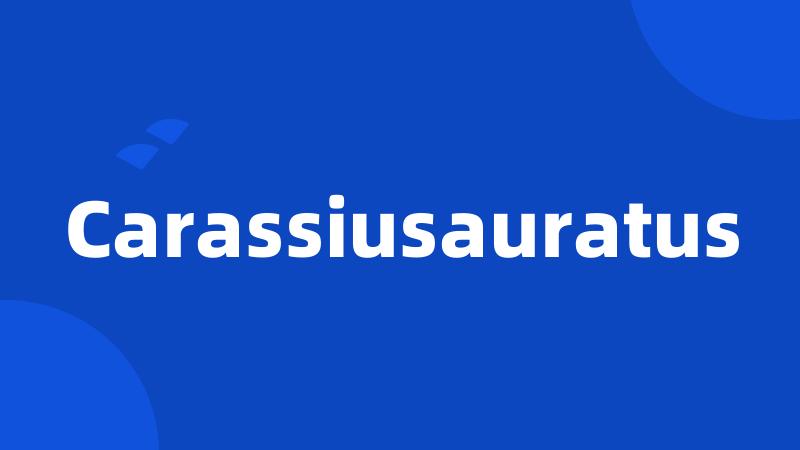 Carassiusauratus