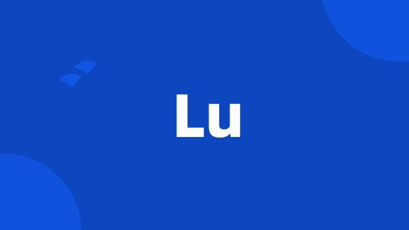 Lu