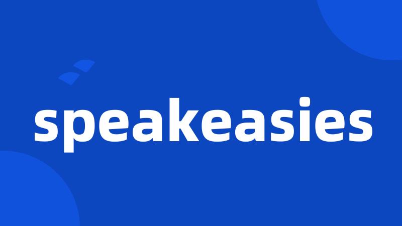 speakeasies